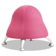 thumbnail image 1 of Scranton & Co Low Profile Vinyl Upholstered Ball Chair in Pink, 1 of 2