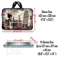 thumbnail image 3 of LSS Unisex Neoprene 17.4'' Laptop Sleeve, World Landmarks, 3 of 3