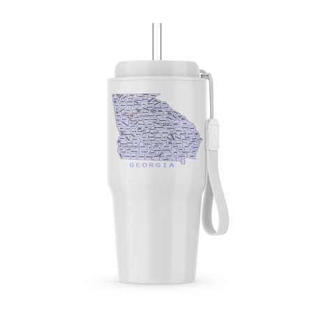 3dRose, Color Map Of Georgia Counties, 20oz Tumbler