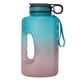 thumbnail image 2 of Motivación de la botella de agua La jarra de medio galón con marcador de tiempo contenedor de paja Accesorios de tazas de deportes Senderismo Camping Rosa 2.2L Inevent OD019761-02B, 2 of 7