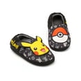 thumbnail image 1 of Pokemon Boys Black Slip On Loafer Slippers, 1 of 7