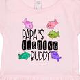 thumbnail image 3 of Inktastic Papa's Fishing Buddy with Colorful Fish Girls Toddler Dress, 3 of 4