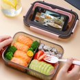 thumbnail image 4 of ENJOYW Boîte à Lunch Portative Porte-Aliments Micro-Ondes Porte-Micro-Ondes Boîte à Lunch, 4 of 7