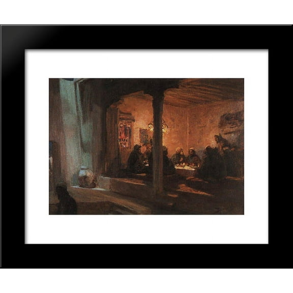 Lord's Supper 20x24 Framed Art Print by Polenov, Vasily