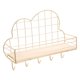 thumbnail image 3 of Estante de almacenamiento en forma de nube, de metal duradero, para montar en la pared, ideal para sala de estar y dormitorio (dorado)., 3 of 6