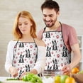 thumbnail image 2 of Boston Terrier Puppy Dog Apron-Garden Aprons for Women with Pockets-Cotton Linen Waterproof Kitchen Cooking Gardening Aprons Adjustable for Kitchen,Cooking,BBQ and Salon 33x27 Inch, 2 of 2