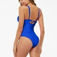 thumbnail image 5 of Aboser Womens One Piece Swimsuit Sexy High Cut Out Bathing Suit Summer Beachwear Tummy Control Swimsuits with Adjustable Spaghetti Straps, 5 of 5