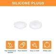 thumbnail image 4 of Uxcell 5 Pack Silicone Plugs Round Snap in Locking Hole Plugs Waterproof Hole Plug for 25-27mm Hole Translucent, 4 of 6