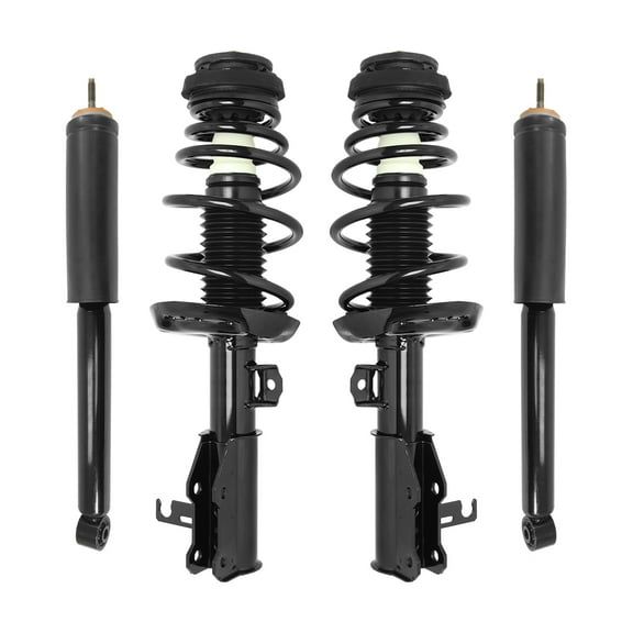 Unity Automotive Front & Rear Complete Strut Assembly Shock Kit Fits 2010 Buick Allure, 4-11031-251320-001