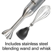 Hamilton Beach Professional Variable Speed Immersion Hand Blender for Kitchen with Whisk Attachment, Silver