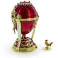 thumbnail image 3 of 1900 Cockerel Royal Imperial Easter Egg in Red, 3 of 5