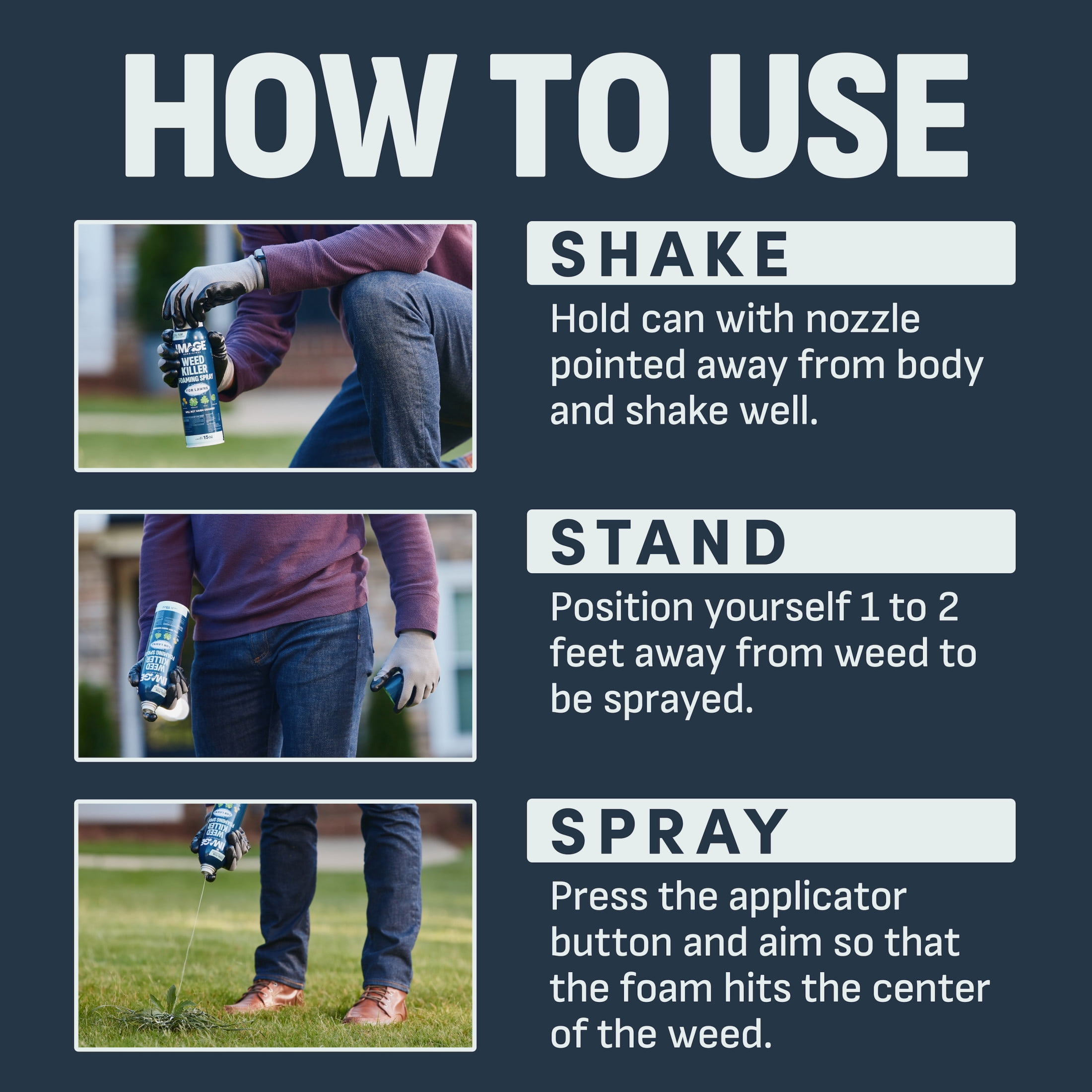 Image Weed Killer Foam 15OZ