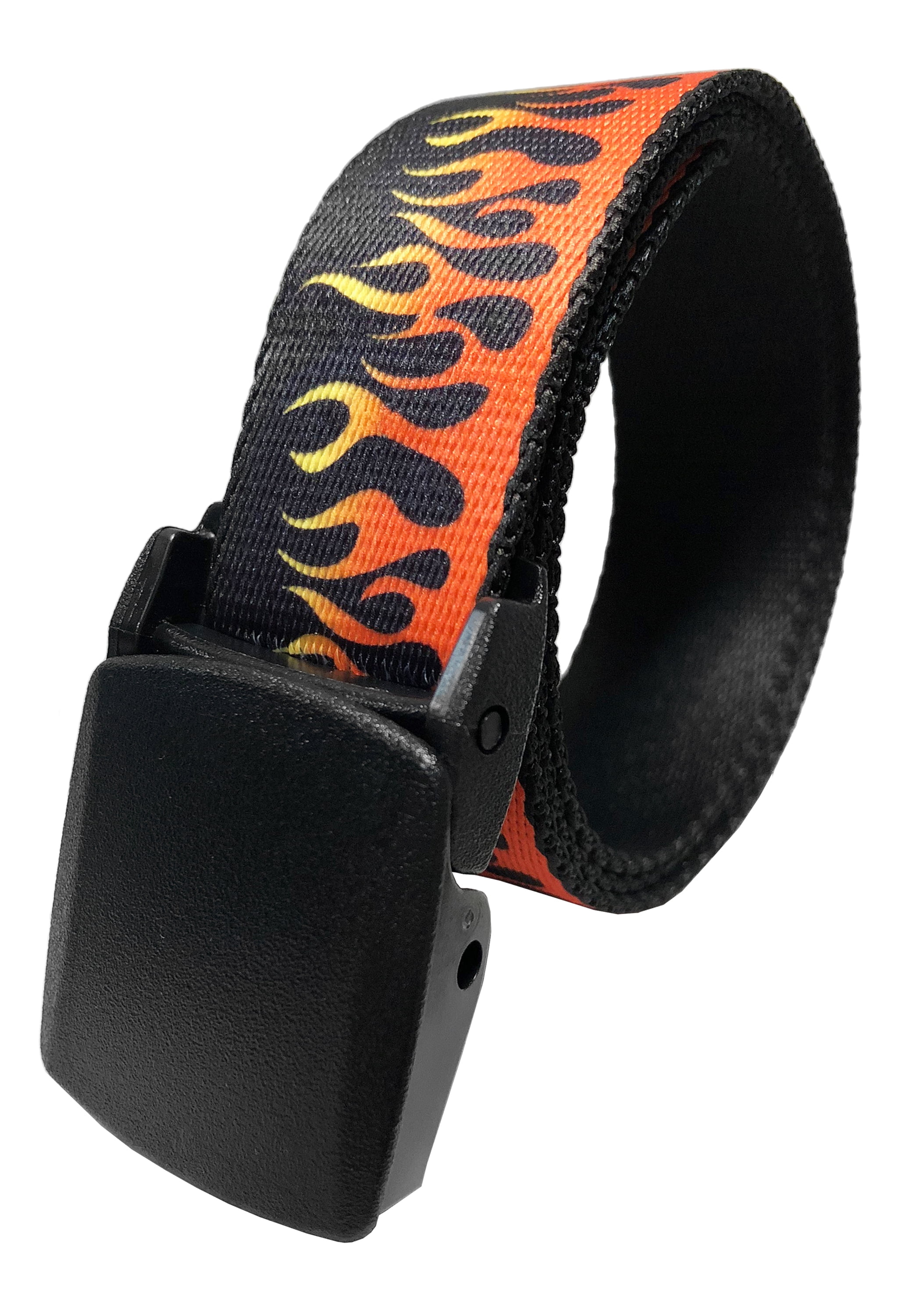 Boys School Uniform Flip Top Black Black Belt Buckle with Canvas Web Belt