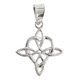 thumbnail image 1 of JOYARIS Dije Grande Nudo De Bruja Celta Corazon Liso Plata Ley 925 DM-0001317, 1 of 3