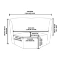 thumbnail image 3 of ULTICOR Housse de Siège d'Angle pour Fauteuil Inclinable en Forme de L Ivoire, 3 of 3