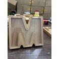 thumbnail image 1 of Alcancía de madera con 26 letras del alfabeto inglés Alcancía de vidrio transparente Alcancía de madera con letras del alfabeto inglés, 1 of 5