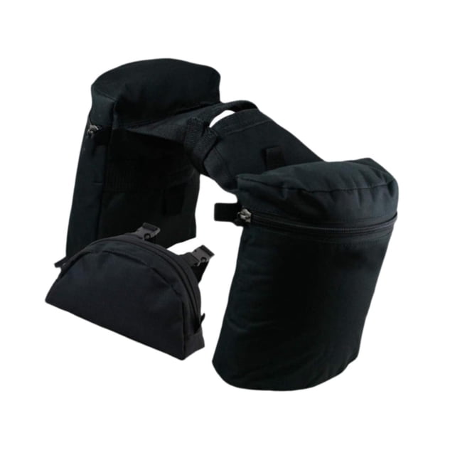 Bolsas para cuernos de silla de montar, bolsas para cuernos de pomo, diseño occidental para exteriores, bolsas para caballos de resistencia, bolsas Negro