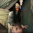 thumbnail image 6 of Haunted Hill Farm 5.9 ft Motion-Sensor Lurching Woman Halloween Animatronic by Tekky, HHLURCHWMN-1FLSA, 6 of 18