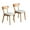 Natural Wood+Brown#24, variant on Dining Chairs (White) Dining Chair Wooden FAS Grade Oak Wood Made in North America Dirt-free Wood Chair Solid Chair Table Chair Wooden Living Room Chair Simple And Natural 47.5 * 55.5 * 78cm,Wooden