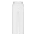 thumbnail image 5 of Capri Yoga Pants for Women, Audhol Women's Cropped Pants High Waisted Summer Vacation Yoga Pants Yoga Pants Women White 2XL, 5 of 5
