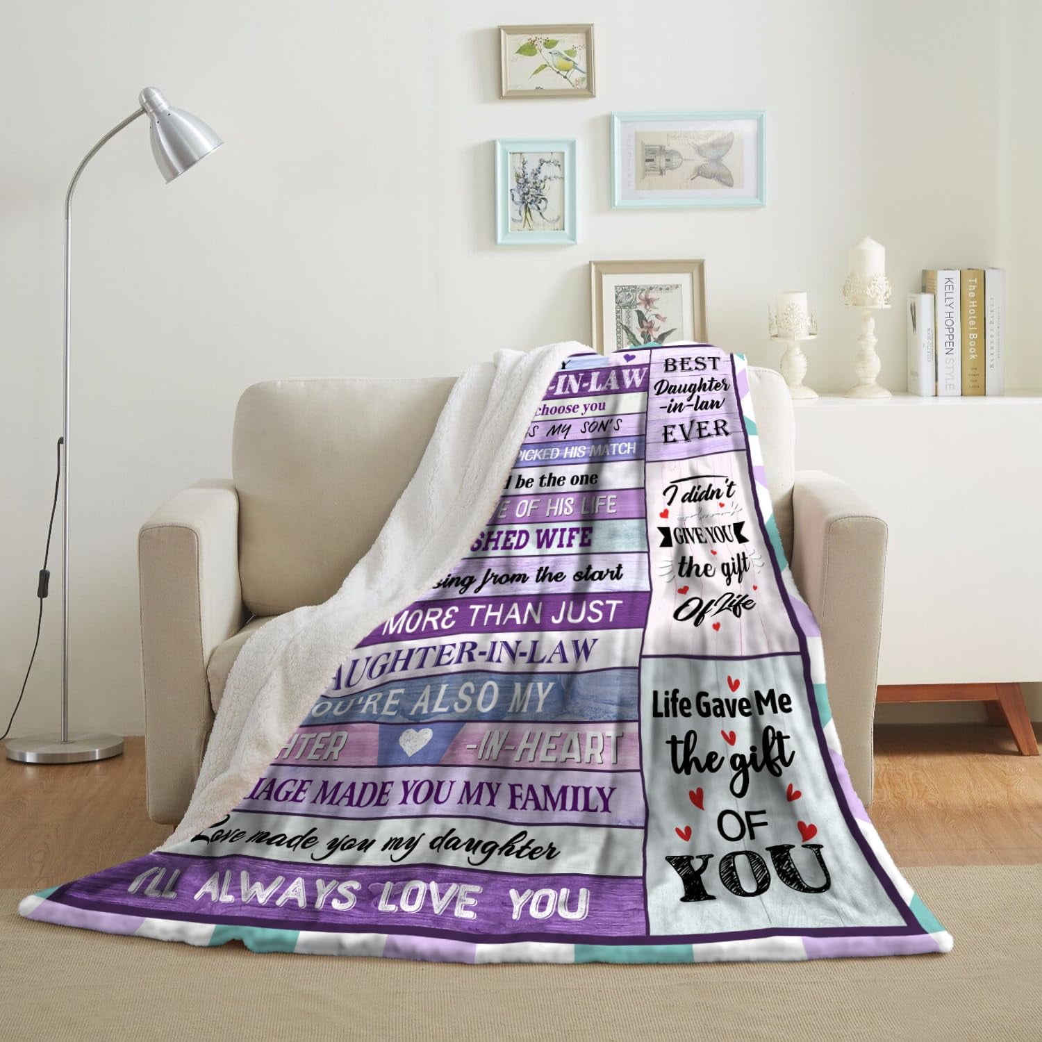 Daughter in Law Gifts, Gifts for Daughter in Law, Best Daughter in Law Gifts from Mother in Law, Future Daughter in Law Birthday Wedding Gifts, for Daughter in Law Blanket 50"x60"