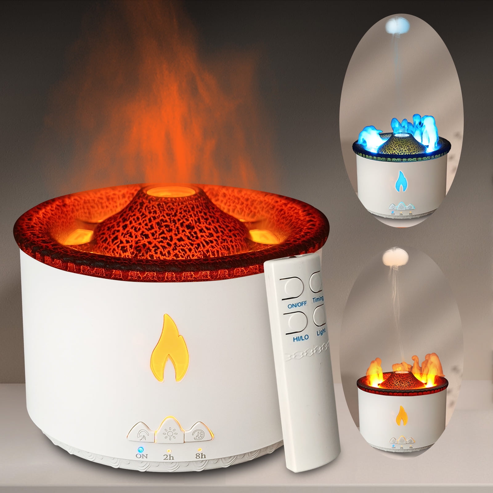 Essential Oil Diffuser, Aromatherapy Diffuser 300ml Volcano