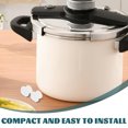 thumbnail image 3 of Raindrops 2Pcs Electric Pressure Cooker Silicone Sealing Ring Replacement Leak Proof White Gasket, 3 of 8
