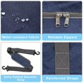 thumbnail image 3 of Bolsa para objetos personales de Spirit Airlines, bolsas de mano plegables de 18 x 14 x 8 para aviones, bolsas de viaje para mujeres y hombres (azul marino nieve (con correa para el hombro)), 3 of 6