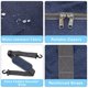 thumbnail image 3 of Bolsa para objetos personales de Spirit Airlines, bolsas de mano plegables de 18 x 14 x 8 para aviones, bolsas de viaje para mujeres y hombres (azul marino nieve (con correa para el hombro)), 3 of 6