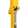 Steel Ladder Safety Post, Yellow Powder Coated