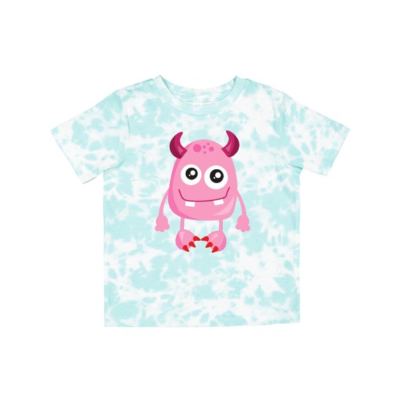 Inktastic Cute Monster, Pink Monster, Funny Monster, Horns Boys or Girls Toddler T-Shirt