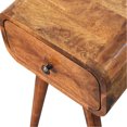 thumbnail image 3 of Small Chestnut Nightstand with Drawer | Discreet Bedroom Storage | Solid Mango Wood Hand - crafted | Suits Small Bedrooms Well, 3 of 6