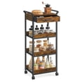 thumbnail image 1 of Carrito de almacenamiento VASAGLE, enrollable de 4 niveles con cajón, 96 cm de alto, 1 of 6