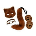 thumbnail image 1 of Conjunto de collar y Cola de animal Yinane Máscara de Halloween Marrón rojizo, 1 of 8