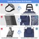 thumbnail image 4 of Carrito de Compras con 6 Ruedas para Subir Escaleras Trolley Dolly Plegable para Mandando S&uacute;per Carro Compacto para Supermercado Port&aacute;til Carrito Comestible para Ancianos Bolsa d, 4 of 7