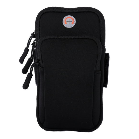 Running Armband Phone Holder for iPhone 13 12 11 Pro Max XS XR X 8 7 6 Plus SE Mini Galaxy Ultra Edge S21 S20 Note 20 10 Key Pouch, iPhone Armband Cover for Sports Gym Hiking - Black