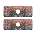 thumbnail image 7 of Yayeee Faucet Mat for Kitchen Sink 14.7" Diatomite Long Splash Guard Pad, Orange Vibrant Flowers, 2 Pack, 7 of 7