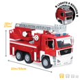 thumbnail image 2 of Driven by Battat – Large Toy Fire Truck for Kids – Toy Rescue Vehicle – Red Emergency Toy Truck – Lights & Sounds – 3 Years + – Standard Fire Truck, 2 of 5