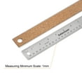 thumbnail image 4 of Uxcell Stainless Steel Rulers with Non-Skid Backing 45cm/18" Inch and Metric Metal Ruler, 4 of 6