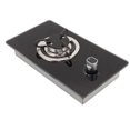 thumbnail image 1 of Single  Gas Stove, Easy To Clean RV Gas Cooktop Stepless Adjustable Fire Tempered Glass with 1.7m Pipe for   for Outdoors Party, 1 of 8