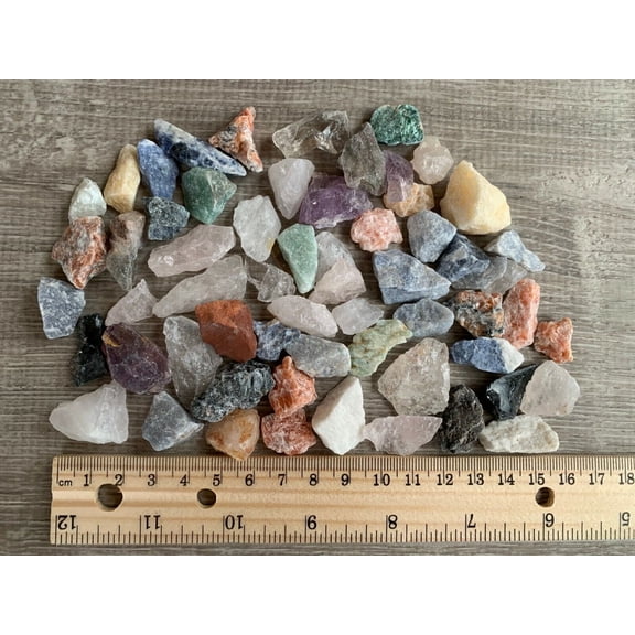 0.15"-1.25" Rough Natural Brazilian Bulk Mix, Small Raw Stone Mix