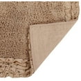 thumbnail image 4 of Better Trends 20" x 20" U-Shape Toilet Rug, 100% Cotton Bathroom Rug, Contour Mat, Water Absorbent, Non-Slip Bath Mat, Machine Washable, Beige Shaggy Border Collection, 4 of 5