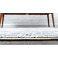 thumbnail image 2 of Unique Loom La Jolla Rustic Border Area Rug 6' x 6' Round Blue/Ivory, 2 of 2