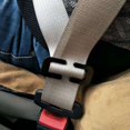 thumbnail image 4 of Clip para cinturón de seguridad de coche, 2 unidades, hebilla metálica de 7 cm, accesorio universal para embarazadas y niños (negro), 4 of 5