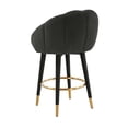 thumbnail image 3 of TOV Furniture Myla Black Swivel Counter Stool with Gold Accents, 3 of 7