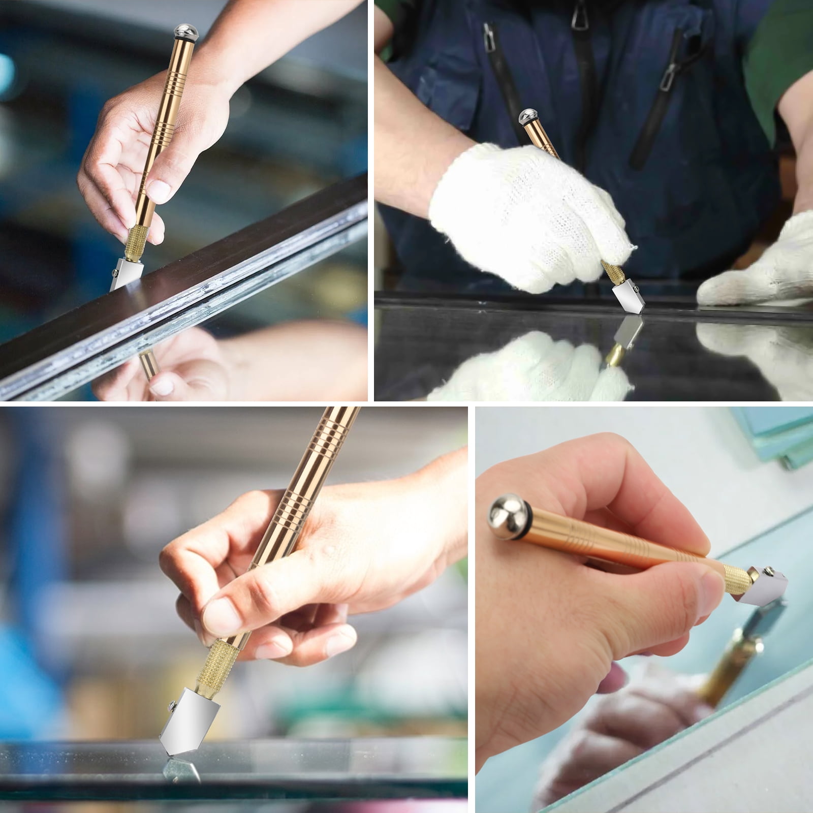 Sufanic 2Pcs Diamond Glass Cutter for Tiles Cutting Tools 6-12mm