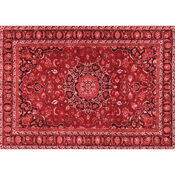 Ahgly Company Indoor Rectangle Persian Red Traditional Area Rugs, 5' x 7'