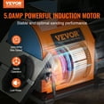 thumbnail image 2 of VEVOR Professional Belt Sander, 6" Disc Sander and 4 x 36 in. Belt Sander with 5A Induction Motor Cast Aluminum Worktable for Woodworking, Metalworking, 2 of 9