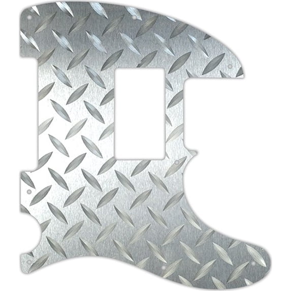 WD Custom Pickguard For Fender Telecaster With Humbucker #16 Faux Diamondplate