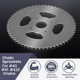 thumbnail image 5 of AlveyTech #40/41/420 Chain 60 Tooth Rear Sprocket for 163-19cc Mini Bike, Replacement Steel, 5 of 10
